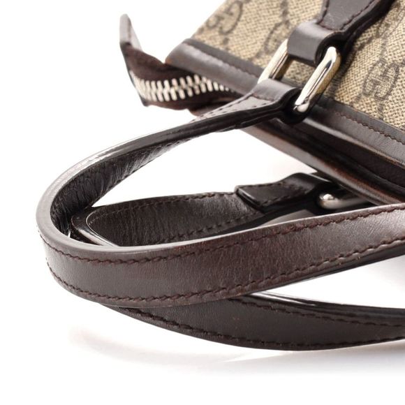 Gucci Convertible Zip Tote GG Coated Canvas Small Brown - Picture 8 of 10